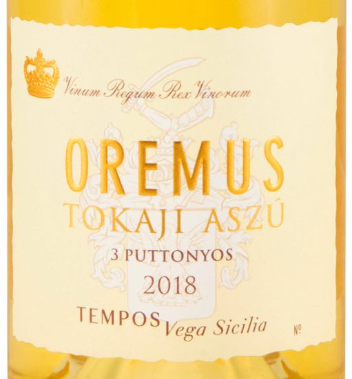 2018 Tokaji Oremus Aszú 3 Puttonyos branco 50cl