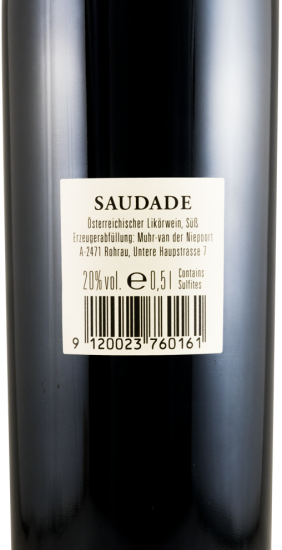 Muhr-Van Der Niepoort Saudade Carnuntum red 50cl