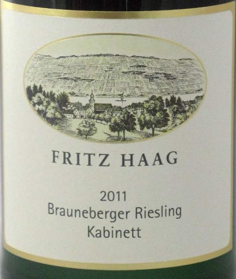 2011 Fritz Haag Brauneberger Juffer Kabinet Riesling branco