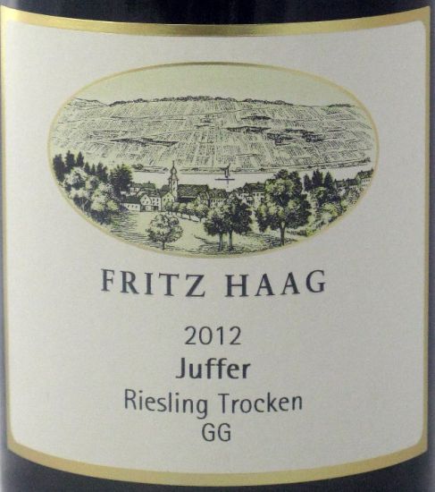 2012 Fritz Haag Brauneberger Juffer Riesling Trocken GG branco