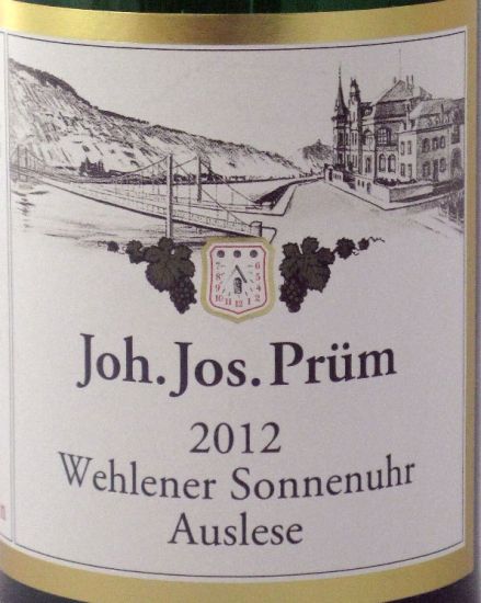 2012 Joh. Jos. Prüm Wehlener Auslese Sonnenhur Riesling branco