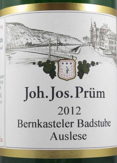 2012 Joh. Jos. Prüm Bernkasteler Badstube Auslese branco