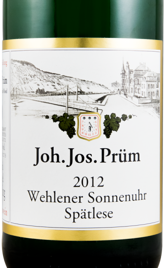 2012 Joh. Jos. Prüm Wehlener Sonnenuhr Spätlese branco