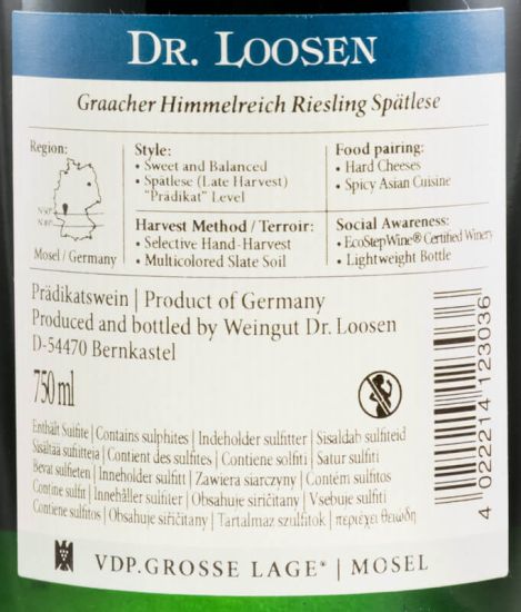 2004 Dr. Loosen Graacher Himmelreich Riesling Spätlese white