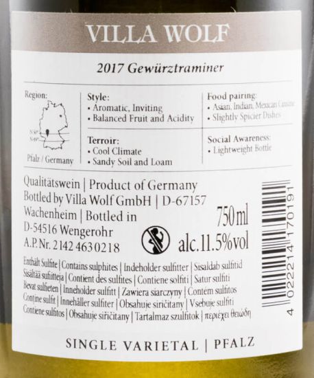 2018 Villa Wolf Gewürztraminer branco
