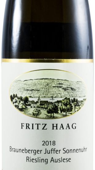 2018 Fritz Haag Brauneberger Juffer Sonnenuhr Auslese Riesling branco
