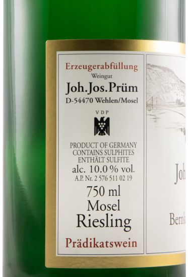 2018 Joh. Jos. Prüm Bernkasteler Kabinett Badstube Riesling branco