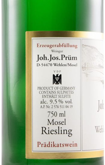 2018 Joh. Jos. Prüm Wehlener Kabinett Sonnenuhr branco
