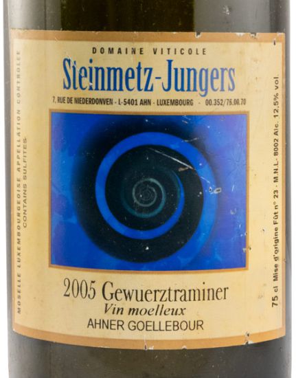 2005 Steinmetz-Jungers Gewuerztraminer branco