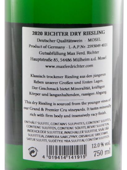 2020 Max Ferd. Richter Riesling Dry white