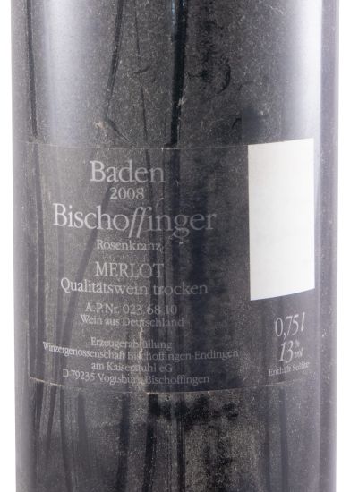 2008 Bischoffinger Rosenkranz Merlot Trocken tinto