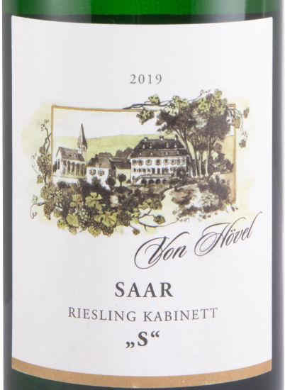 2019 Von Hövel Saar S Riesling Kabinett branco