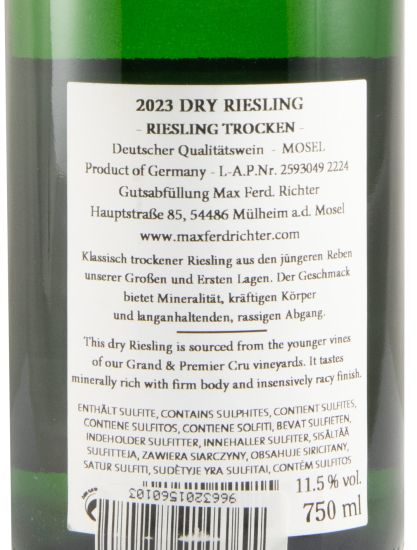 2023 Max Ferd. Richter Riesling Dry branco