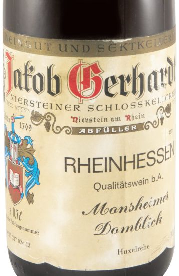 1982 Niersteiner Schloss Kellereien branco 70cl
