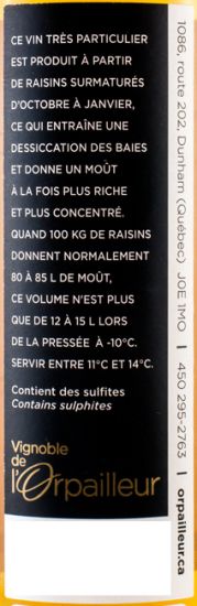 2011 Ice Wine L'Orpailleur Canadá 20cl