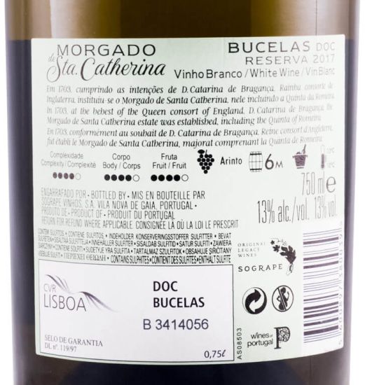 2017 Morgado de Sta. Catherina white