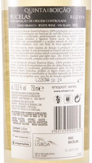 2021 Quinta do Boição Arinto Reserva branco