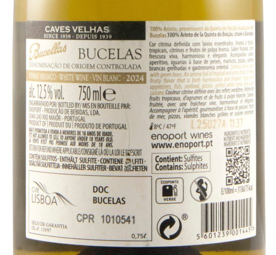 2024 Caves Velhas Bucellas Arinto branco