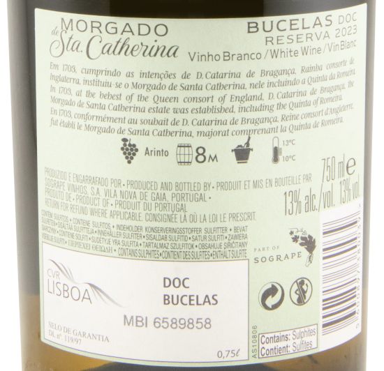 2023 Morgado de Sta. Catherina Reserva white