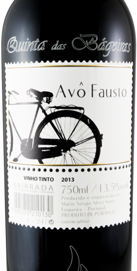 2013 Quinta das Bageiras Avô Fausto red