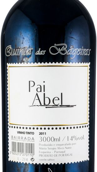 2011 Quinta das Bágeiras Pai Abel tinto 3L