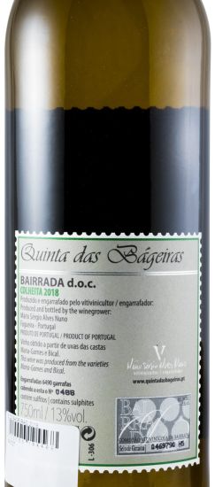 2018 Quinta das Bágeiras white