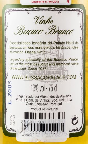 2003 Buçaco Reservado branco