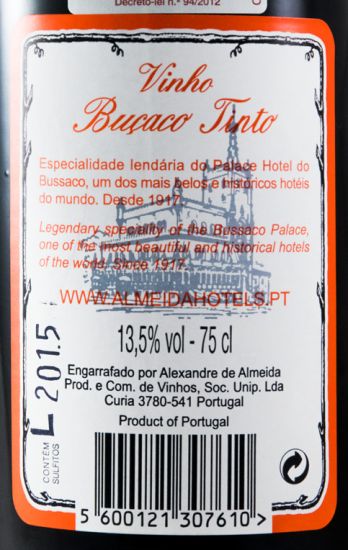 2015 Buçaco Reservado tinto