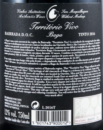 2016 Filipa Pato Território Vivo Baga red