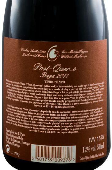2017 Filipa Pato Post-Quercus Baga red 50cl