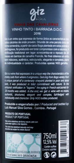 2016 Giz by Luís Gomes Vinha das Cavaleiras red