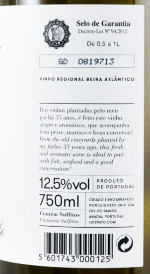 2017 Luis Pato Maria Gomes white