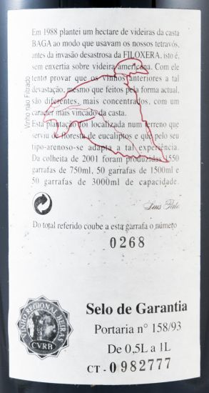 2001 Luis Pato Quinta do Ribeirinho Pé Franco tinto
