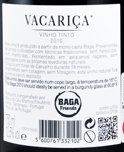 2010 Quinta da Vacariça Baga red