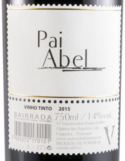 2015 Quinta das Bágeiras Pai Abel red