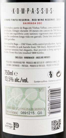 2015 Kompassus Reserva tinto
