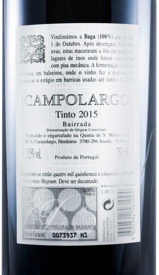 2015 Campolargo Baga tinto
