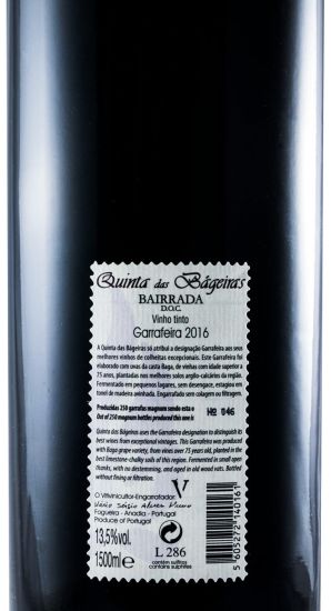 2016 Quinta das Bágeiras Garrafeira tinto 1,5L
