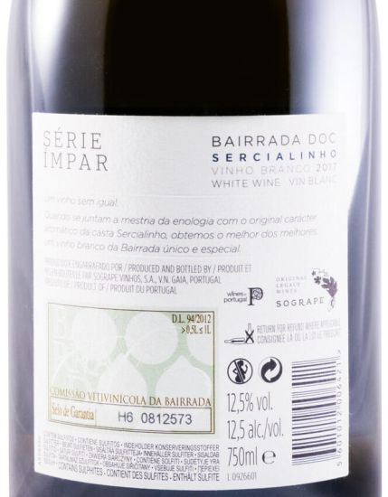 2017 Série Ímpar Sercialinho white