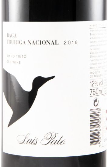 2016 Luís Pato Baga & Touriga Nacional tinto