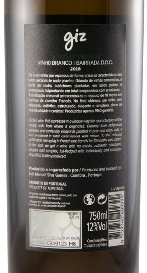2018 Giz by Luís Gomes Vinhas Velhas white
