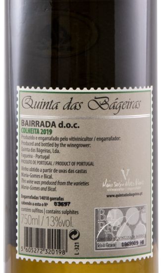 2019 Quinta das Bágeiras branco