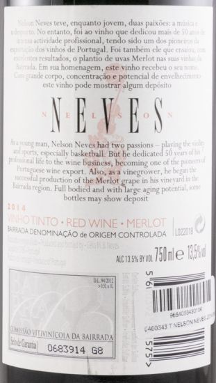2014 Nelson Neves Merlot tinto