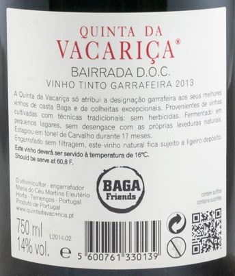 2013 Quinta da Vacariça Garrafeira tinto