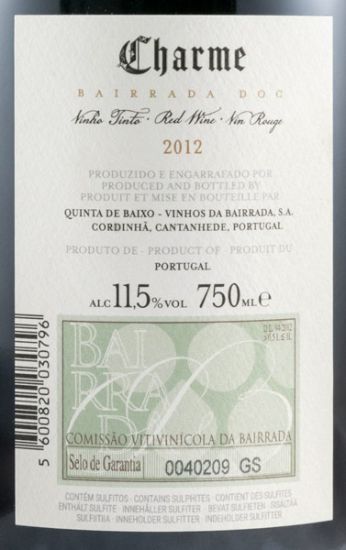 2012 Niepoort Charme Bairrada red