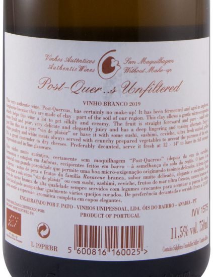 2019 Filipa Pato Post-Quercus Bical organic white