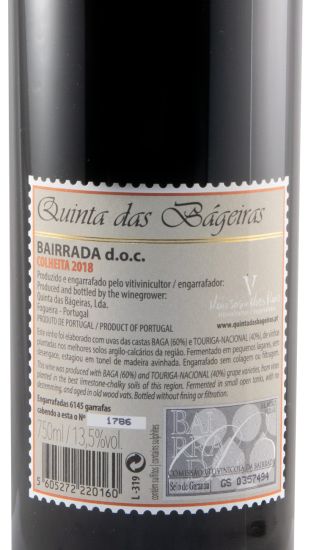 2018 Quinta das Bágeiras tinto