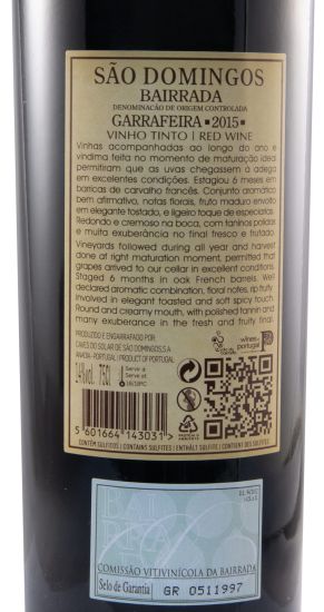 2015 São Domingos Garrafeira red