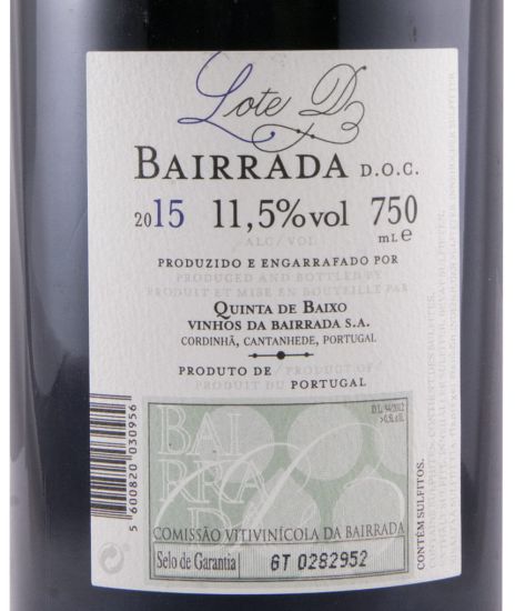 2015 Niepoort Lote D tinto