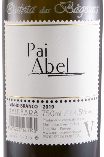 2019 Quinta das Bágeiras Pai Abel branco